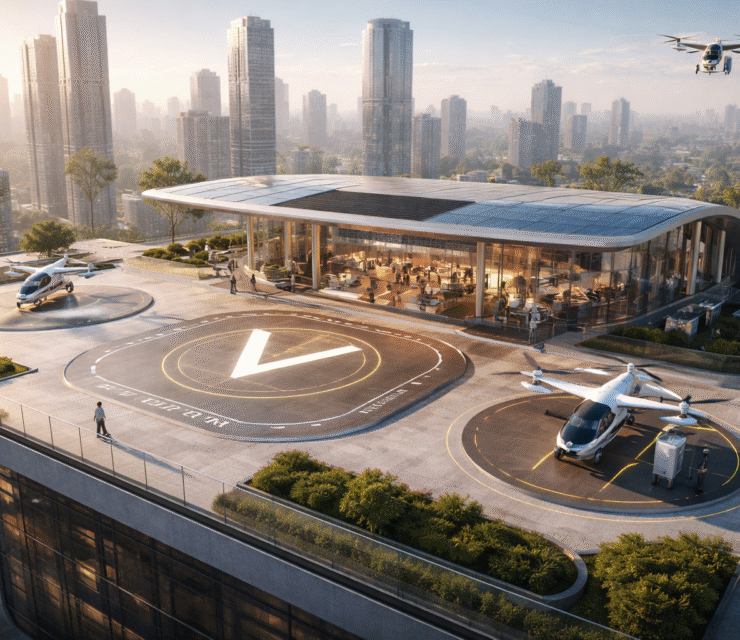 The Enabling Technology and Infrastructure Behind Advanced Air Mobility